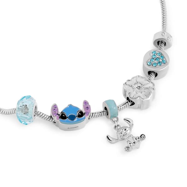 Disney Stitch charm bracelet silver