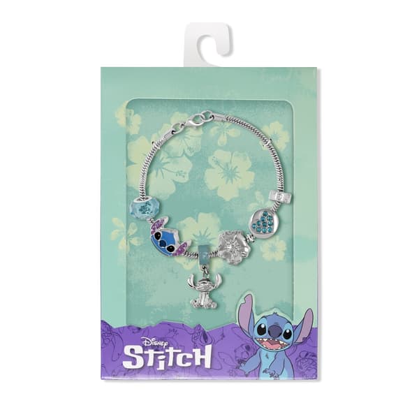 Disney Stitch charm bracelet silver
