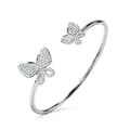 Miniatyrbilde 3 av 6: Armbånd Folli Follie Sommerfugler Sterling sølv (Ø 55 mm) - Sølv
