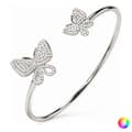 Miniatyrbilde 6 av 6: Armbånd Folli Follie Sommerfugler Sterling sølv (Ø 55 mm) - Sølv