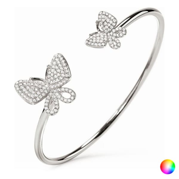 Armbånd Folli Follie Sommerfugler Sterling sølv (Ø 55 mm) - Sølv