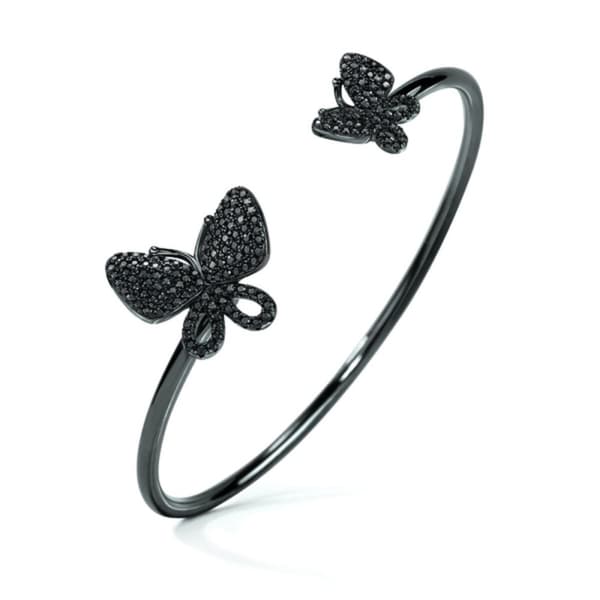 Armbånd Folli Follie Sommerfugler Sterling sølv (Ø 55 mm) - Sølv