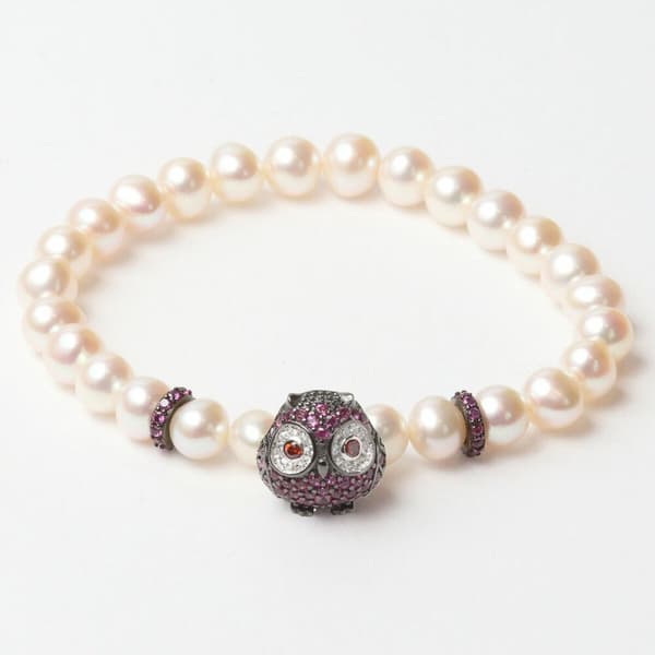Armbånd for Kvinner Lancaster JLA-BR-OWL-5-WH 16 mm