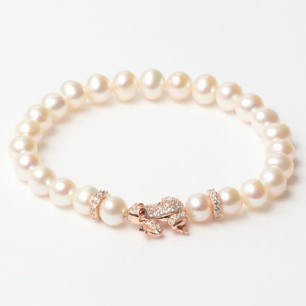 Armbånd for Kvinner Lancaster JLA-BR-FROG-2-WH 16 mm