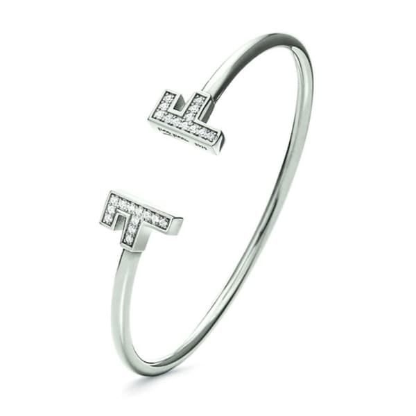 Armbånd Folli Follie F Sterling sølv (Ø 58 mm) - Sort