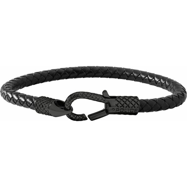 Armbånd for Menn Police PJ26491BLB.02 Lær 19 cm