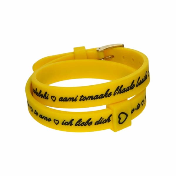 Naisten rannekorut il mezzometro I LOVE YOU GOLD - BRACCIALE IN SILICONE/SILICONE BRACELET