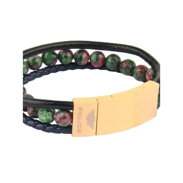Armbånd for Menn Police PJ26552BLK.02 Rustfritt stål 45 cm 21,5 cm