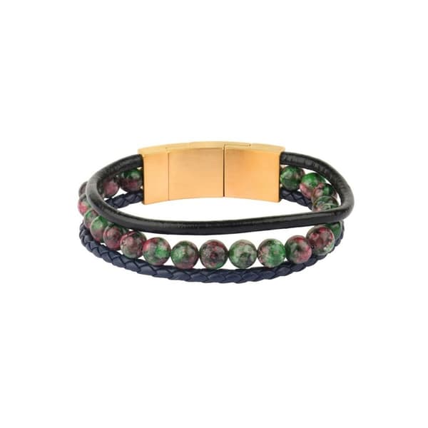 Armbånd for Menn Police PJ26552BLK.02 Rustfritt stål 45 cm 21,5 cm