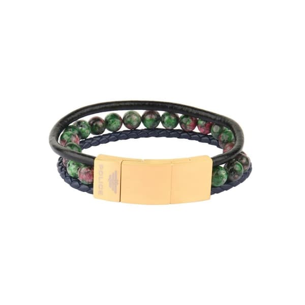 Armbånd for Menn Police PJ26552BLK.02 Rustfritt stål 45 cm 21,5 cm