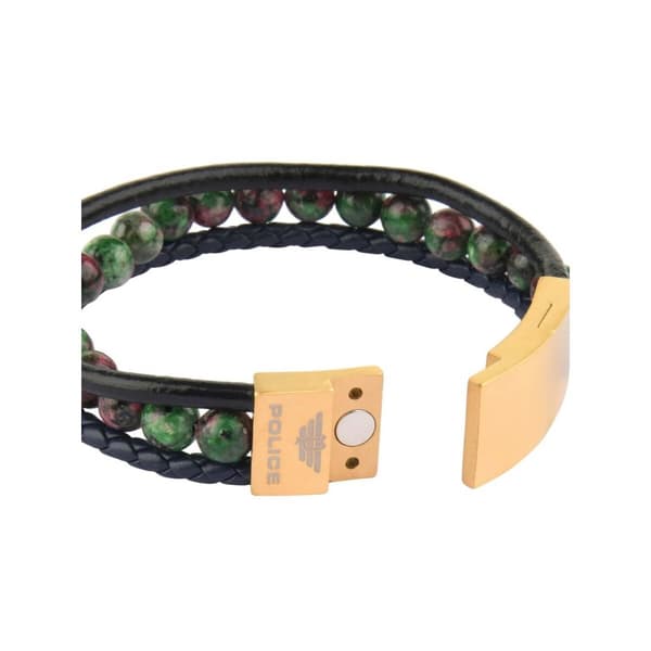 Armbånd for Menn Police PJ26552BLK.02 Rustfritt stål 45 cm 21,5 cm