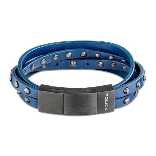 Armbånd for Menn Police PEJGB2009301 Lær 19 cm