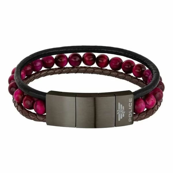 Armbånd for Menn Police PJ26552BLU.03 Harpiks 19-21 cm