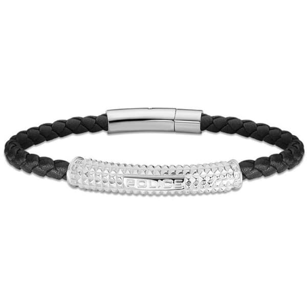 Armbånd for Menn Police PEJGB2119601 Lær 19 cm