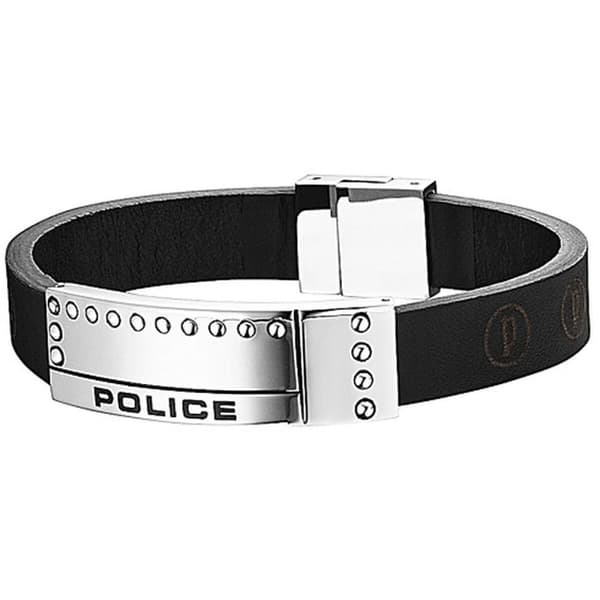 Armbånd for Menn Police PJ.24643BLB.01-L Lær 18 cm