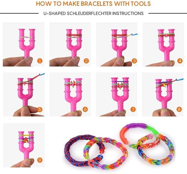 1500 Delar . Loom Bands Kit