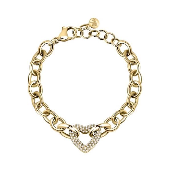 Armband i gul mässing och vit sten - MORELLATO - 232885