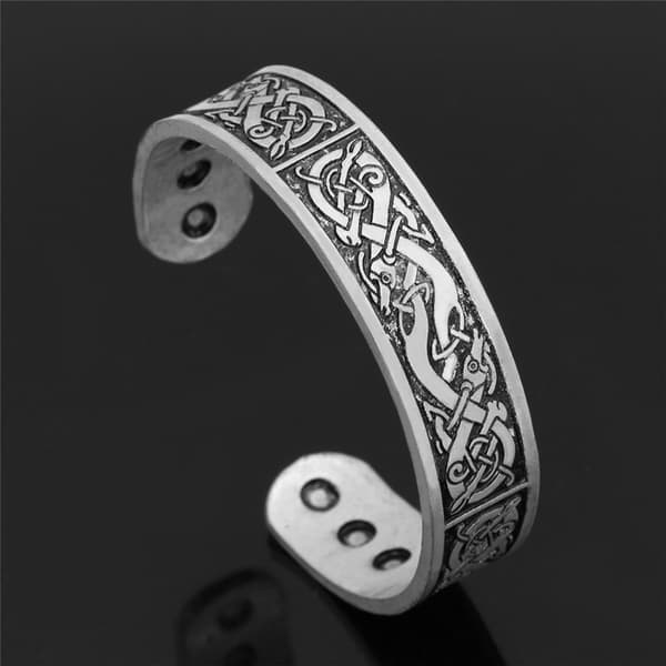 VIKINGARMBAND Nordisk RUN SILVER 434