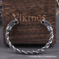 Miniatyrbild 5 av 5: VIKINGARMBAND Nordiska VARGAR Nordiskt SILVER 440