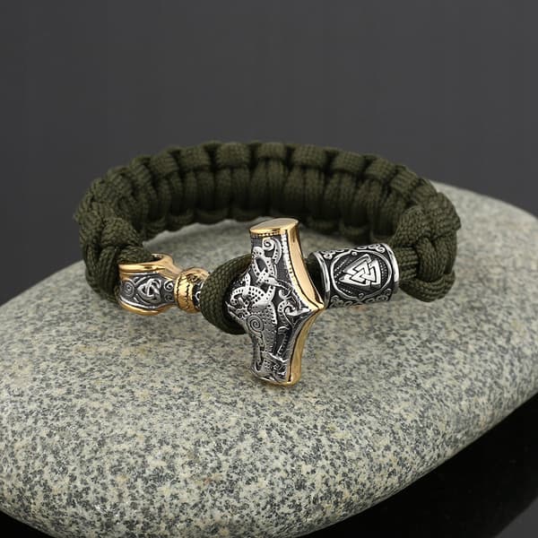 VIKINGARMBAND TORS HAMMARE Nordisk GRÖN 447
