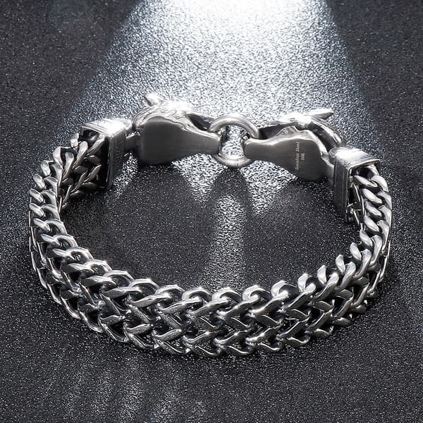 VIKINGARMBAND Vargar Nordisk Amulett 316L 215