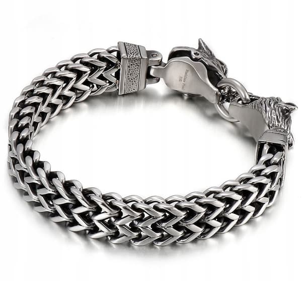 VIKINGARMBAND Vargar Nordisk Amulett 316L 215