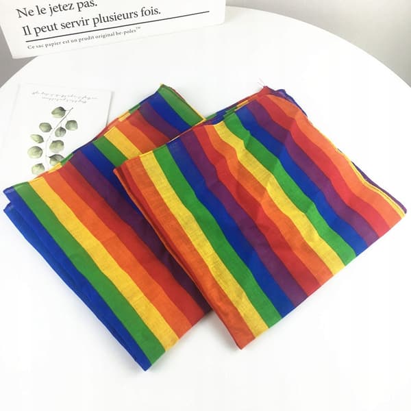 HANDBAND HÅRSJULD BANDANA REGNBÅGE HBTQ REGNBÅGE PRIDE REGNBÅGE