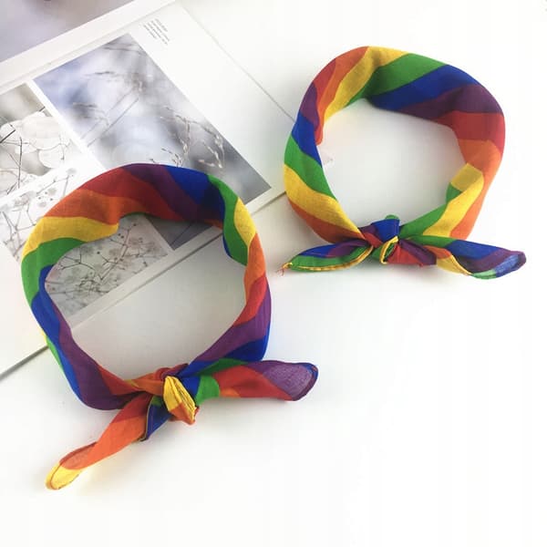 HANDBAND HÅRSJULD BANDANA REGNBÅGE HBTQ REGNBÅGE PRIDE REGNBÅGE