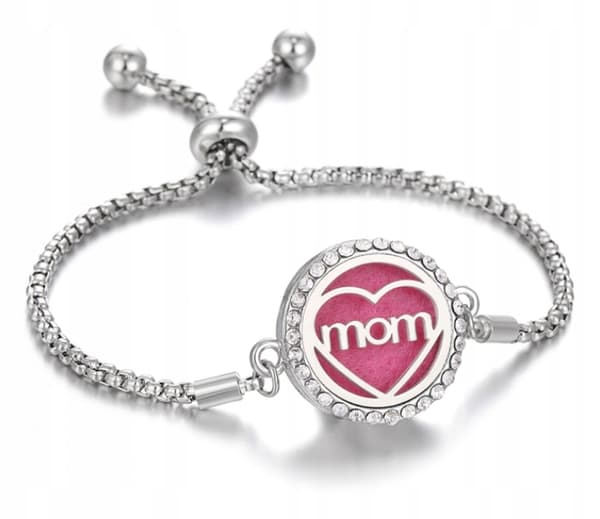 AROMATERAPIARMBAND STÅL för mamma B08