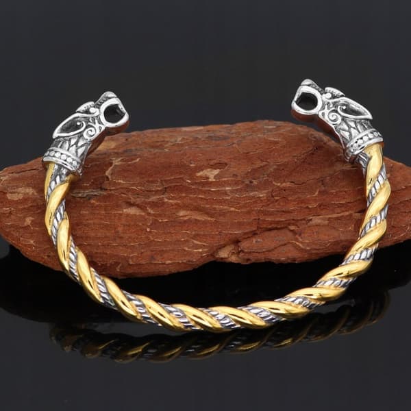 VIKINGARMBAND Nordiskt GULD-SILVER 435