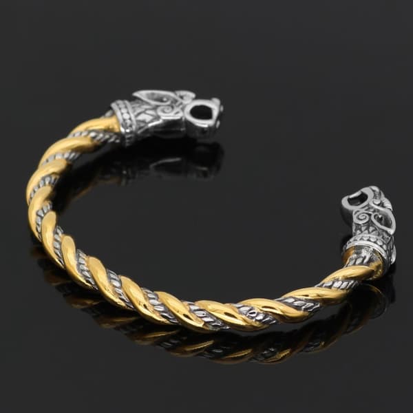 VIKINGARMBAND Nordiskt GULD-SILVER 435