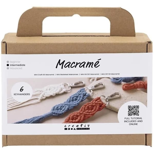 Mini DIY Macramé Kit - Nyckelring