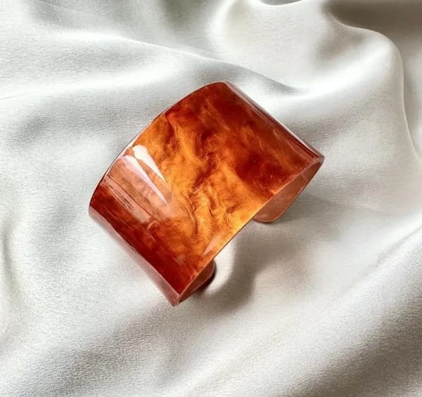 Resin cuff bracelet in several colors