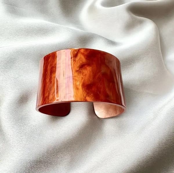 Resin cuff bracelet in several colors