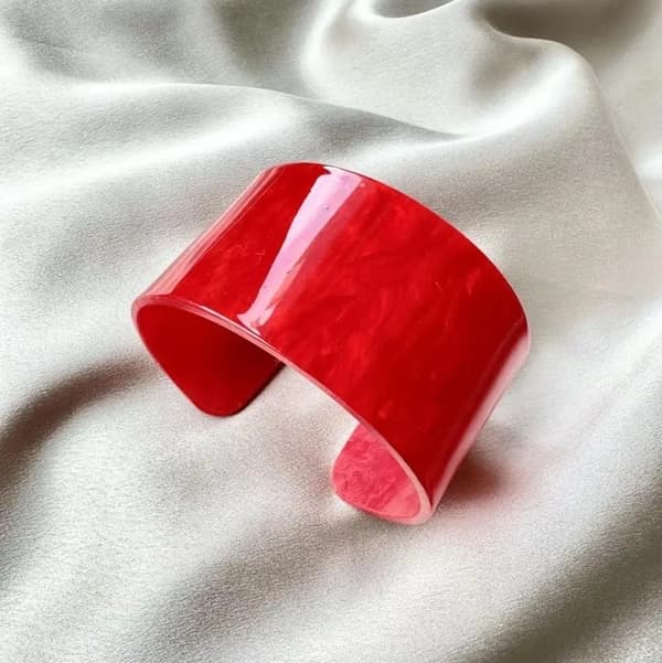 Resin cuff bracelet in several colors