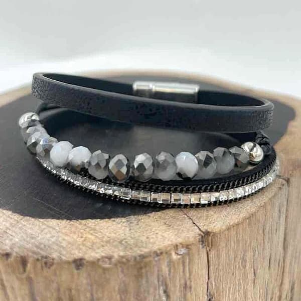 Handmade faux leather bracelet - several colors