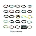 Miniatyrbild 4 av 6: Armband Perler Howlite + Jade 8 mm