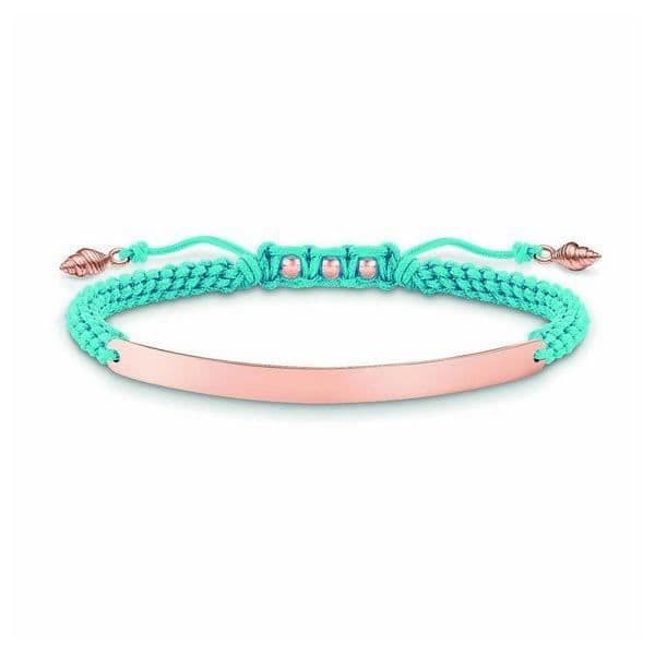 Armband Dam - Thomas Sabo - LBA0062-597-1 - Silver - Turquoise - Guld rosa