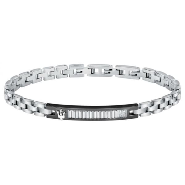 Miesten rannekorut Maserati DIAMONDS Ruostumaton teräs Hopeinen