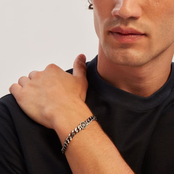 Armbånd til mænd Breil TJ3729 Sterling sølv 925 Sølvfarvet