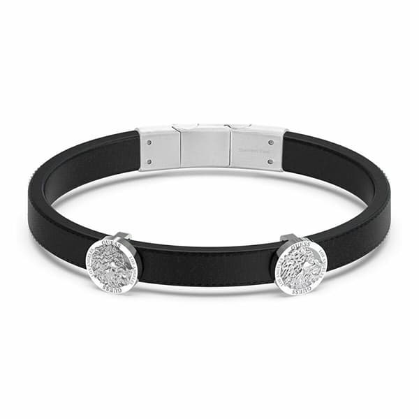 Armbånd til mænd Guess JUMB03013JWSTT-U Læder 20 cm