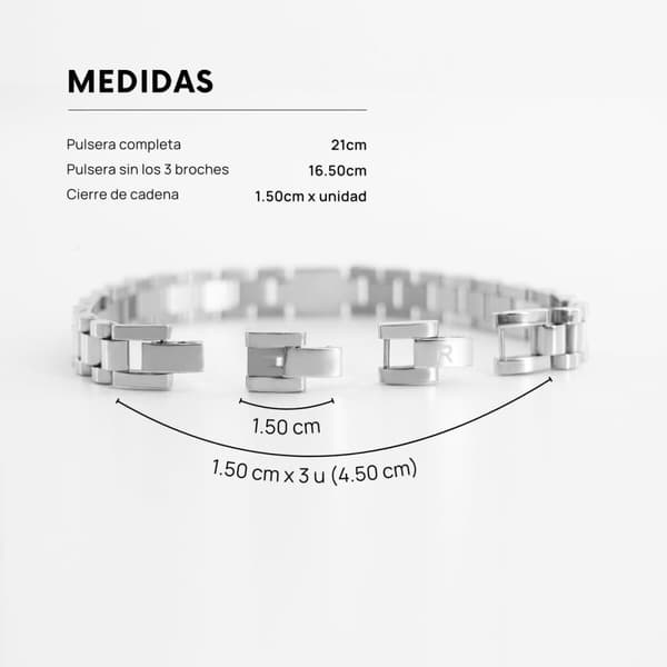 Armbånd til mænd Radiant RH000285 Sølvfarvet