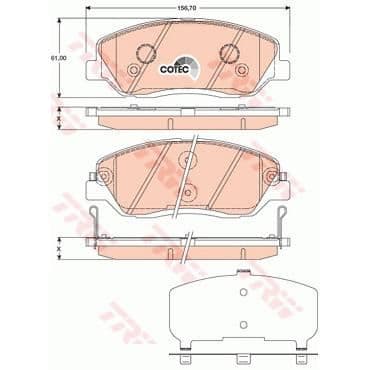 TRW SET PLATER (+ B) GDB3418