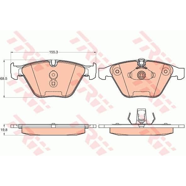 TRW PLATE SET (-TU) GDB2021
