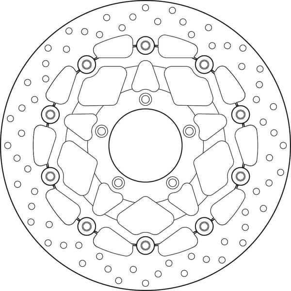 Brembo Flydende Bremseskive Foran 78b40889 Søvfarvet