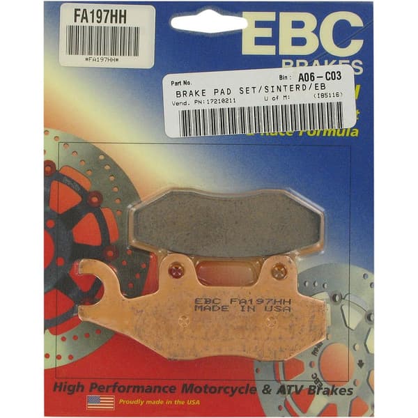Ebc Sintrade Bromsbelägg Fa-hh Series Fa197hh Svart