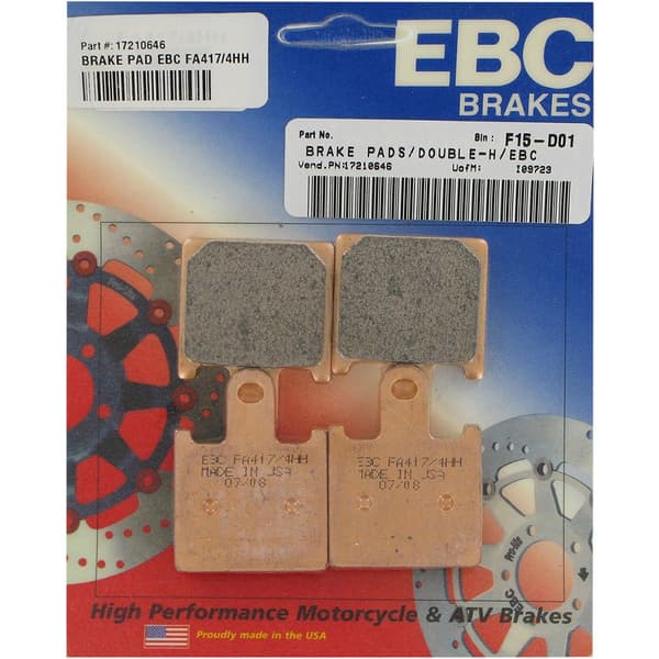 Ebc Sintrade Bromsbelägg Fa-hh Series Fa417/4hh Svart