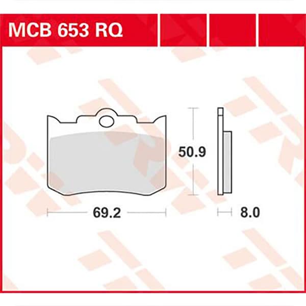 Trw Sintrade Bromsbelägg Mcb653rq Svart