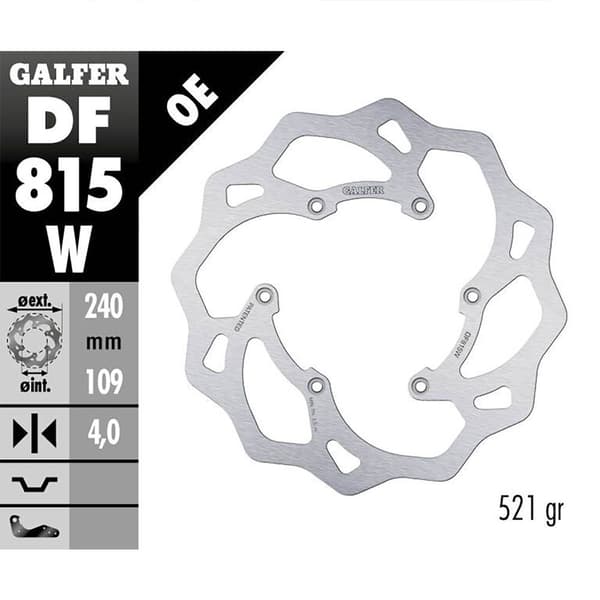 Galfer Bromsskiva Wave Df815w Silver