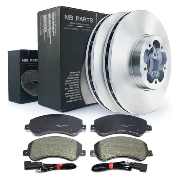 Set med bromsskivor 300 mm främre belägg för Ford Transit Tourneo busslåda